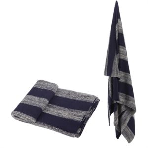 Blue Striped Throw