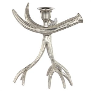 Sams' Silver Antler Candle Holder