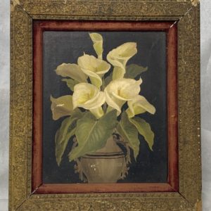 Antique Calla Lillies Painting