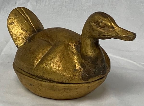 Cast Iron Gold Duck Dish