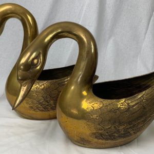 Brass Geese Planters